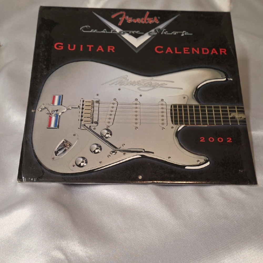 Fender Guitars Custom Shop Calendar 2002 Y2K Guitars Vintage Music Office
